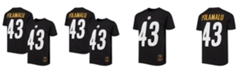 Mitchell & Ness Big Boys Troy Polamalu Black Pittsburgh Steelers Retired Retro Player Name and Number T-shirt